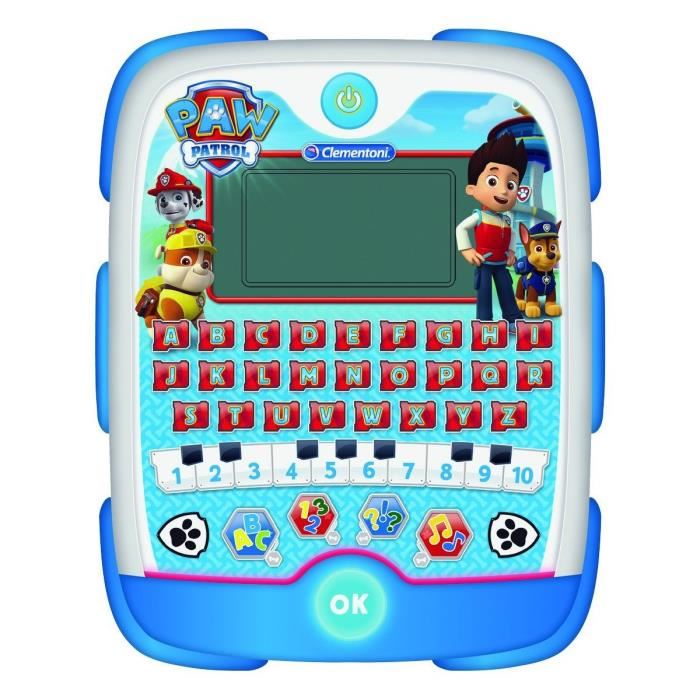 Tablette Educative Parlante Pat Patrouille - Clementoni - Mixte - A Partir De 4 Ans