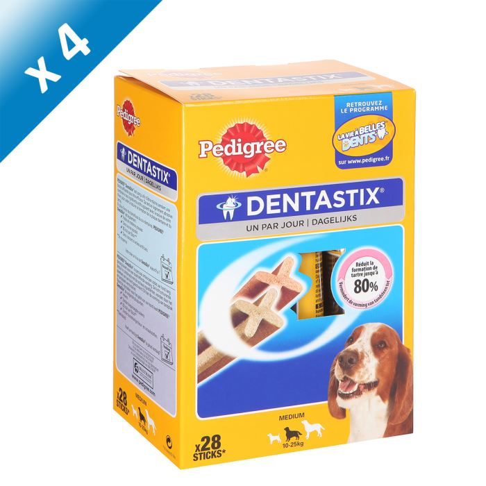 Pedigree Dentastix - Friandises Pour Moyen Chien - 112 Sticks Hygiene Bucco-den