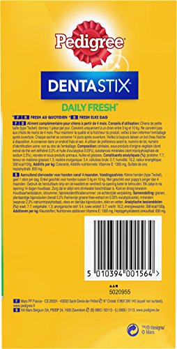 Batonnets A Macher - Pedigree - Dentastix Fresh - Pour Petit Chien - X28