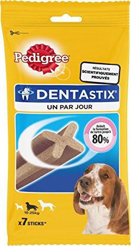 Pedigree Dentastix Friandises pour Moyen Chien 7 Batonnets Hygiene Bucco D