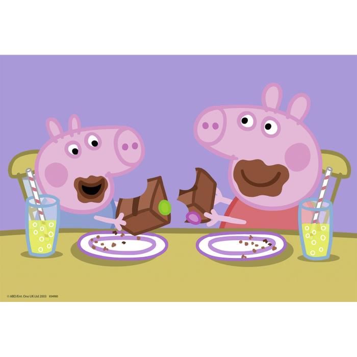 Puzzles Peppa Pig La Vie De Famille Ravensburger 2x24 Pieces Pour Enfant Des 4 Ans