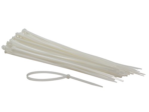 Colliers De Serrage En Nylon - 4.8 X 300 Mm - Blanc (100 Pcs) - PEREL