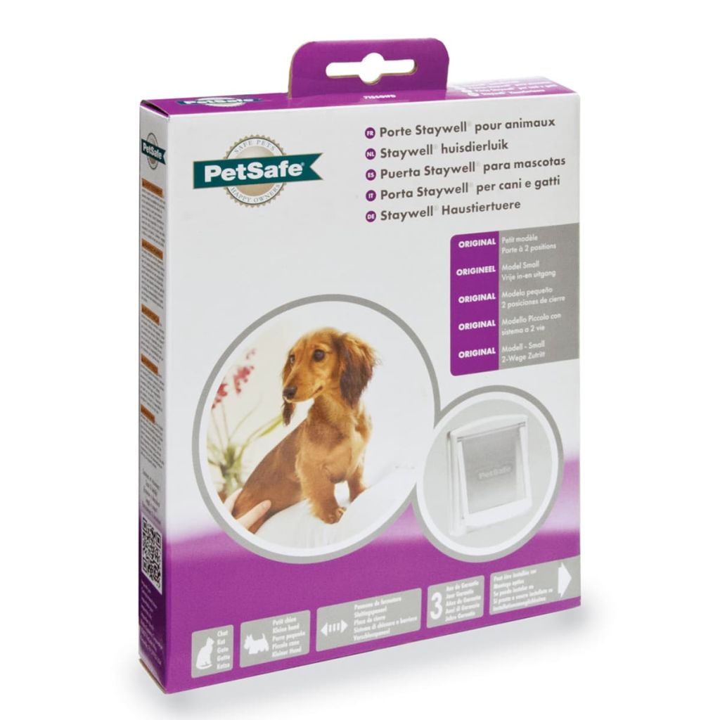 Petsafe Porte A 2 Voies Pour Chiens 715 Petit Blanc Chatiere Pour Chiens 411395