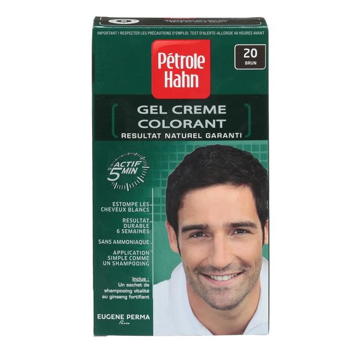 Petrole Hahn Gel Creme Colorante Douce Sans Ammoniaque N°20 Brun