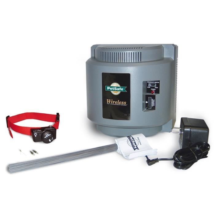 Petsafe Systeme Anti Fugue Sans Fil Et Portatif Avec Collier Anti Fugue Impermeable Rayon De Securite De 275m Max A Piles