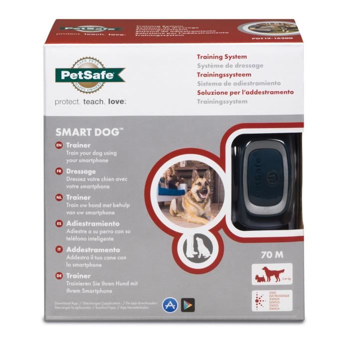 Petsafe - [technologie Bluetooth] Collier De Dressage Smart Dog Pour Chien, Etanche, Rechargeable, Connexion Smartphone - Portee