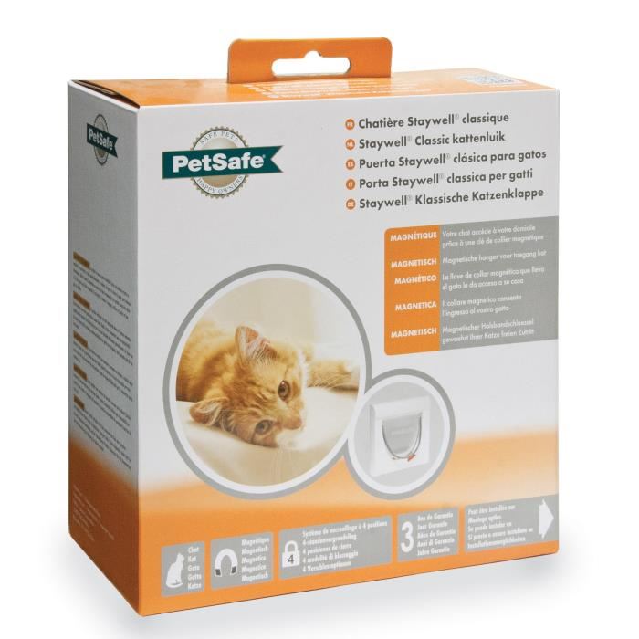 Staywell Chatiere Classique A Verrouillage Magnetique 4 Positions Blanc