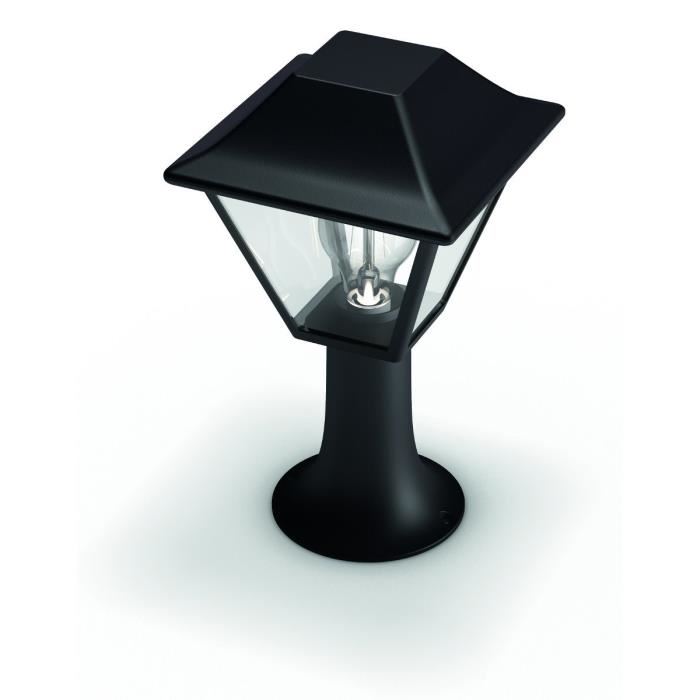 Philips Alpenglow Balise - Borne Lumineuse - Noire - 1x9.5w - 230v