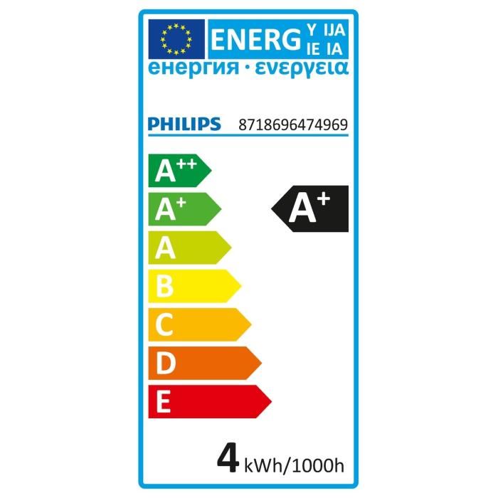 PHILIPS Ampoule LED E27 4W equivalence 25W