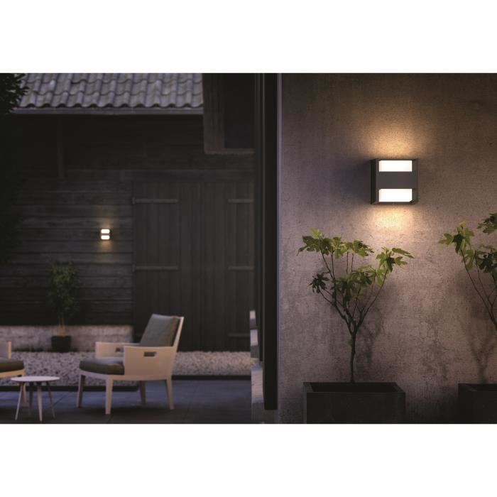 Applique Murale Philips Arbour Eclairage Exterieur Lumiere Blanche Chaude Etroit Ip44