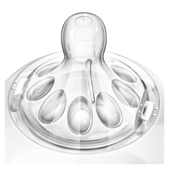 Philips Avent - 2 Tetines Natural - 0 Mois + /1 Trou A Debit Nouveau Ne