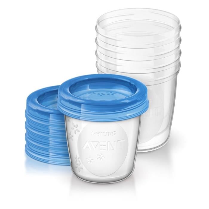 Philips Avent Scf61905 Pots De Conservation Reutilisables 5x 180ml