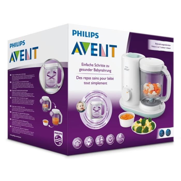 Philips Avent Robot Cuiseur Mixeur Pour Bebe Essential Scf86202 Exclusivite 