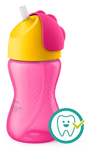 Philips Avent Scf79802 Tasse A Paille 300ml 12 Mois Rosejaune