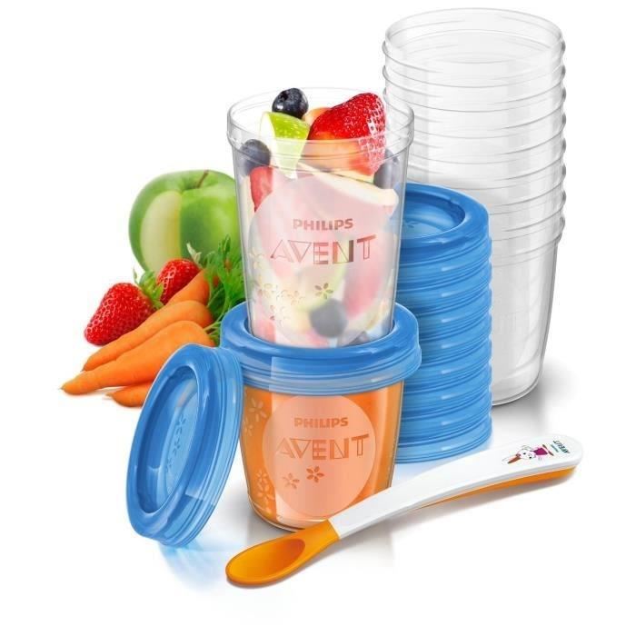 Philips Set De 20 Pots De Conservation Des Repas De Bebe