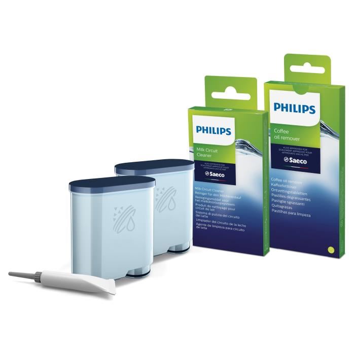 Kit Dentretien Aquaclean Pour Machine Espresso Philips Ca670710 Antitartre Blanc