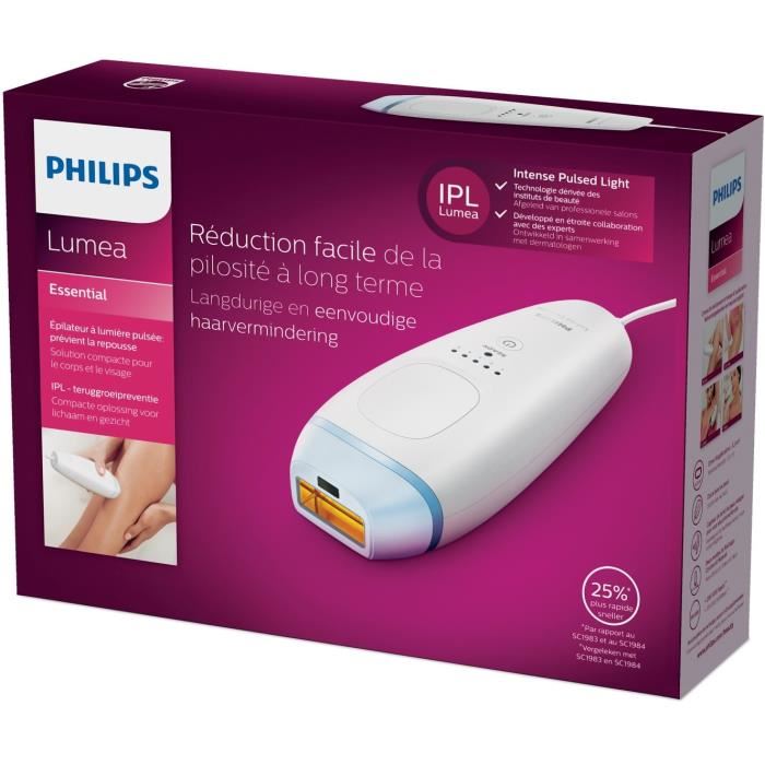 Philips Epilateur Lumiere Pulsee Lumea Essential Bri860/00 - Philips