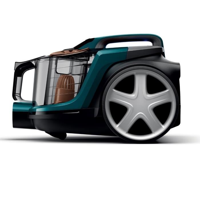 Aspirateur Sans Sac Philips Powerpro Expert Turquoise Triple Action De Nettoyage Brosse Douce Integree