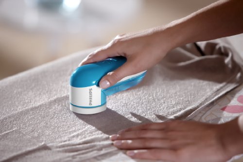 Philips Rasoir Anti Bouloche Et Anti Peluche 2 Hauteurs 3 Tailles De Mailles Piles Incluses Turquoise Gc02600