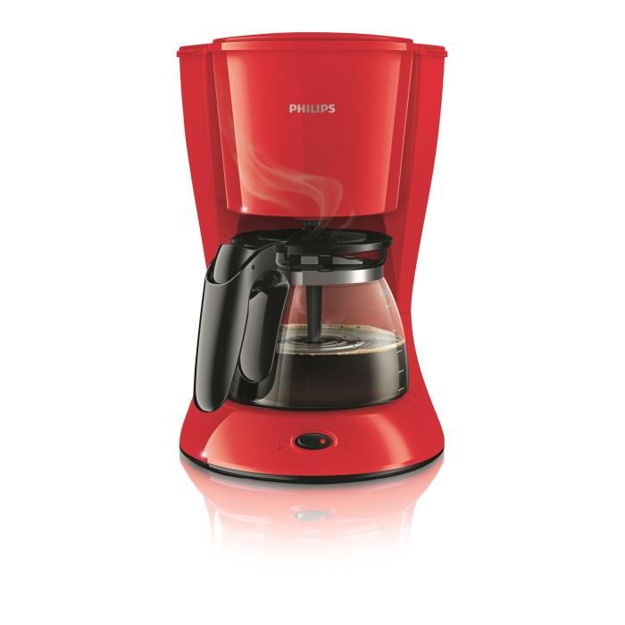 Philips Cafetiere Filtre 10-15 Tasses Rouge - Daily Collection