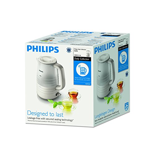 Philips Bouilloire 15l 2200w Translucide Couvercle Detachable Blanc