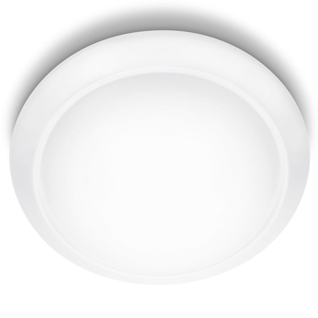 Plafonnier Led Contemporain Philips Cinnabar Rond 17w 4000k Abat Jour Synthetique Blanc