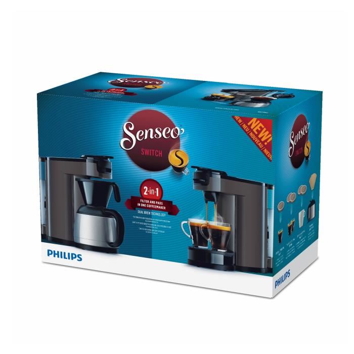 Philips Cafetiere Grise - Senseo Switch - Hd7892.21