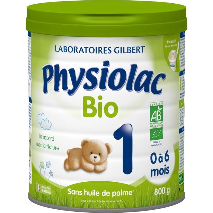 Physiolac Bio Lait 1er Age 800g