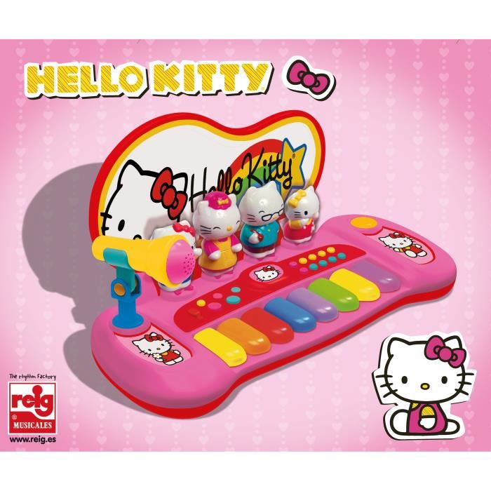 Hello Kitty Piano Avec 8 Touches 8 Demos Chansons 3 Rythmes 3 Instruments