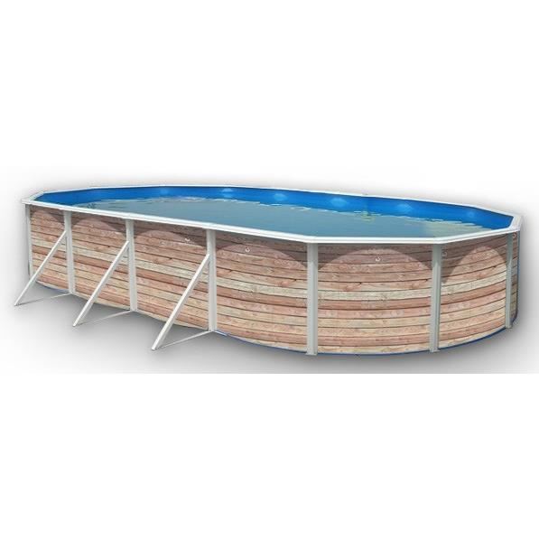 Pinus Piscine Hors Sol Ovale En Acier 915 X 457 X 121 Cm Kit Complet Piscine Filtre Skimmer Et Echelle