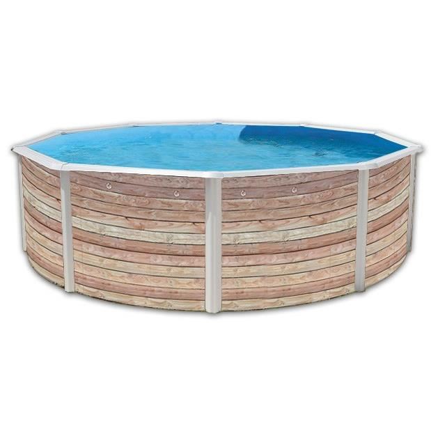 Pinus Piscine Hors Sol Ronde En Acier 350 X 120 Cm (kit Complet Piscine Filtre Skimmer Et Echelle)