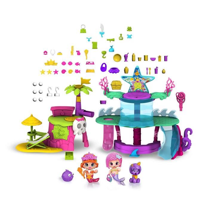 Pinypon - L'ile Magique Des Sirenes + 4 Figurines