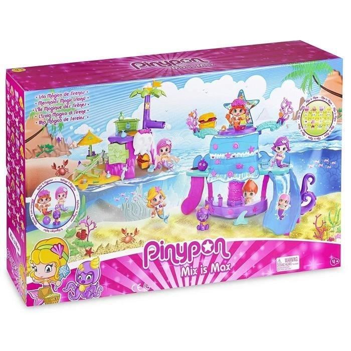Pinypon - L'ile Magique Des Sirenes + 4 Figurines