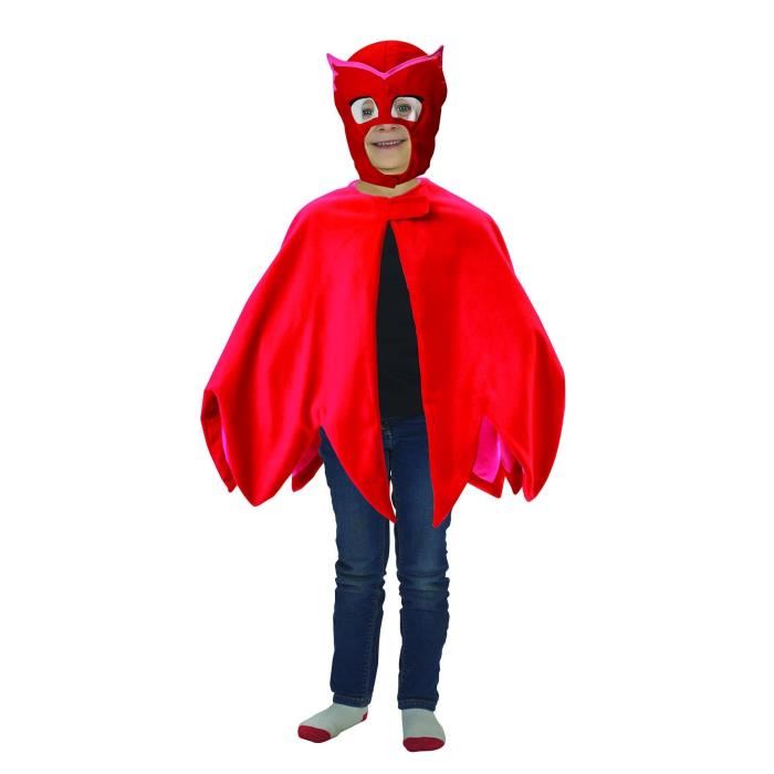 Cape Et Masque Bibou Pyjamasques Enfant Taille Unique