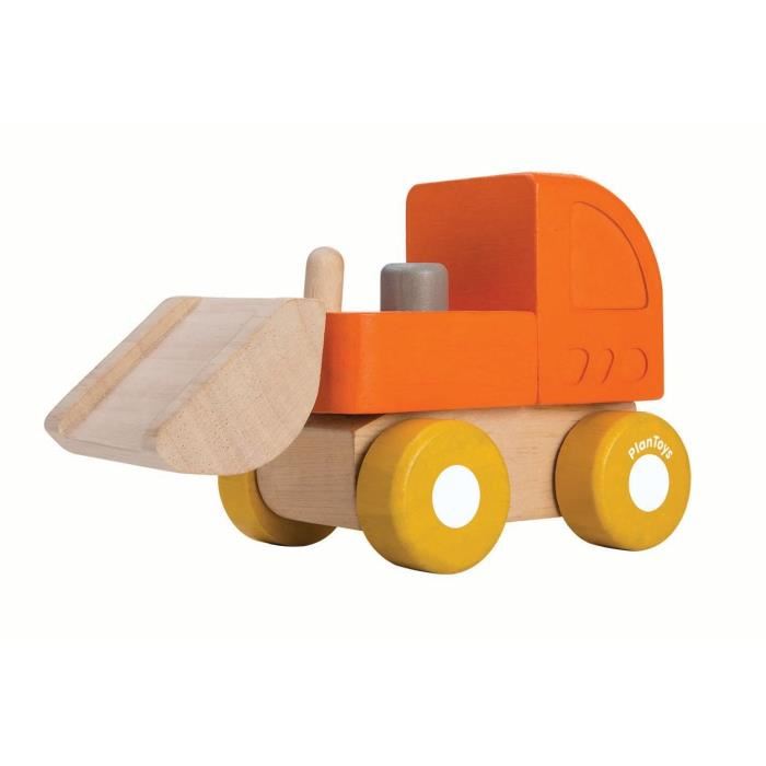 Plan Toys Jeu En Bois Mini Bulldozer-plan Toys