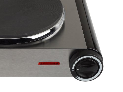 TRISTAR KP-6248 Plaque de cuisson posable en fonte - Inox