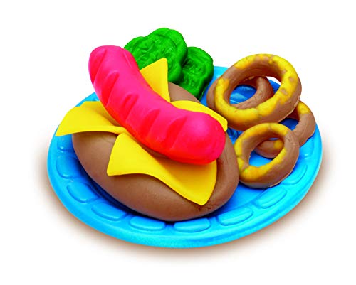 Set Pates A Modeler - Playdoh - Burger Party - Accessoires Pour Creer Des Hamburgers Et Hot-dogs - Des 3 Ans