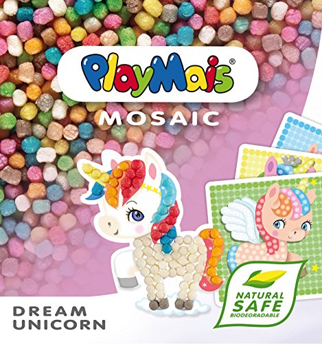 Playmais Mosaïques Avec Motifs Colores (licorne De Reve)
