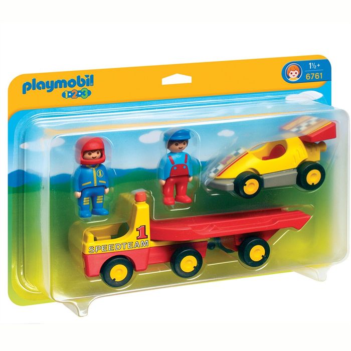 Playmobil 6761 - Voiture De Course Avec Camion