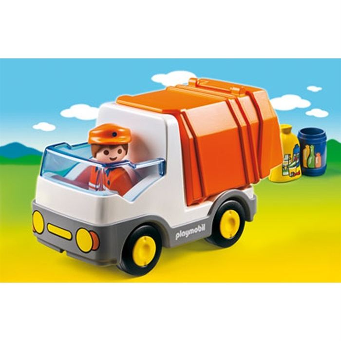 Playmobil 1.2.3 - Le camion poubelle - 6774