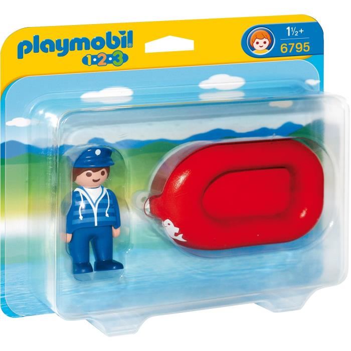 Playmobil 1.2.3. - Vacancier Avec Bateau - 6795 - Enfant - Mixte