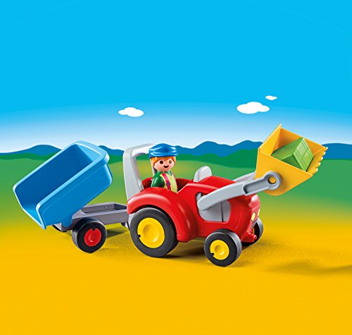 Playmobil - Fermier avec tracteur et remorque 6964