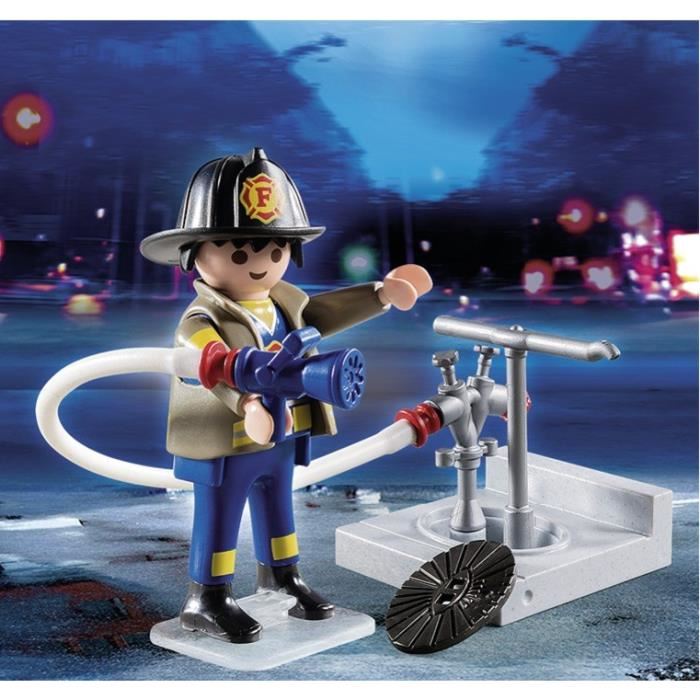 Playmobil Pompier Avec Bouche Dincendie 4795 Special Plus A Partir De 4 Ans