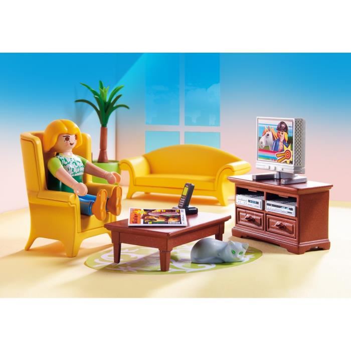 Playmobil 5308 Salon Avec Poele A Bois