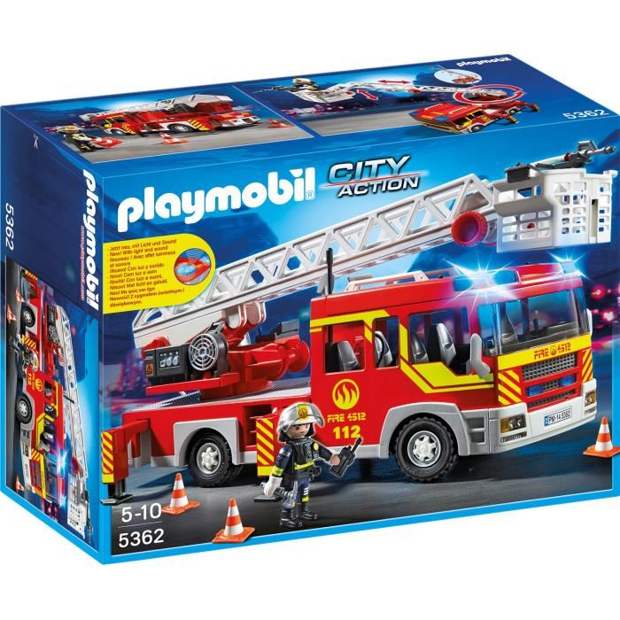 Playmobil 5362 - Camion Pompier Avec Échelle