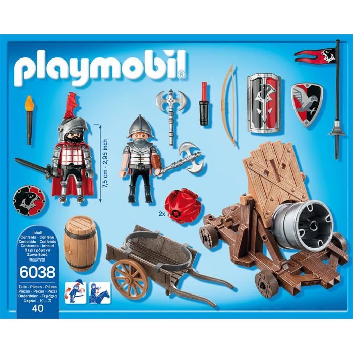 Playmobil  - Chevaliers De L'aigle Avec Canon Geant - 6038