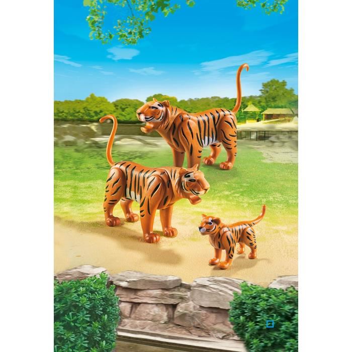 Playmobil  - Couple de Tigres avec bebe - 6645