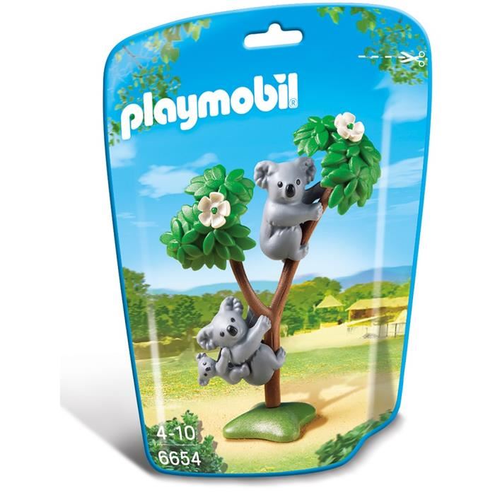 Playmobil - Le Zoo - Famille De Koalas - Couple De Koalas Avec Leur Petit - Mixte