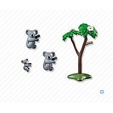 Playmobil - Le Zoo - Famille De Koalas - Couple De Koalas Avec Leur Petit - Mixte