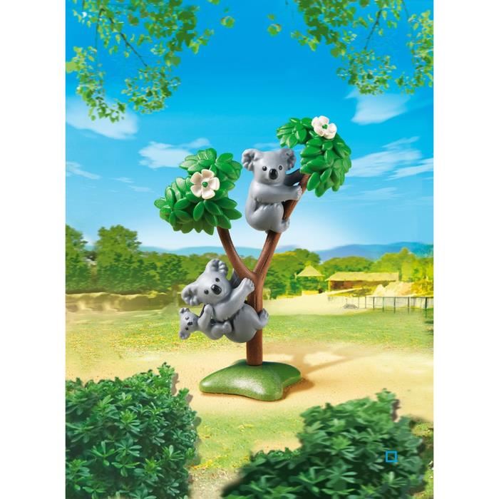 Playmobil - Le Zoo - Famille De Koalas - Couple De Koalas Avec Leur Petit - Mixte